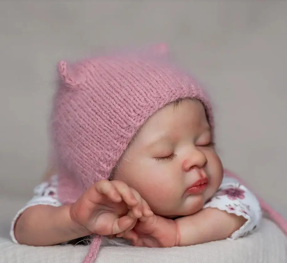 

NPK 19inch Reborn Christopher Unassembled Doll Kit Hand Implantation Hair DIY Doll Parts with Cloth Body Include