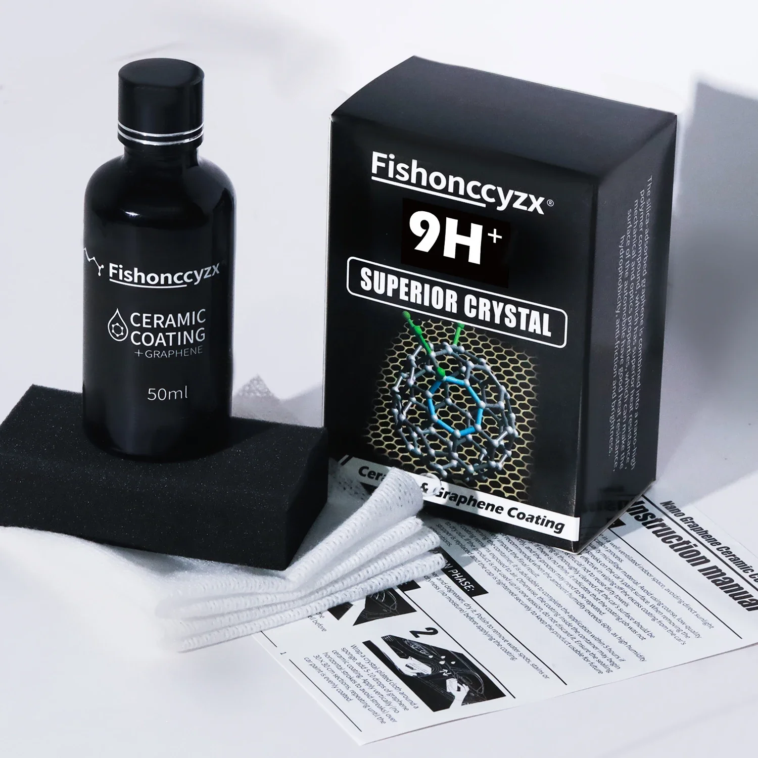 50ml Nano Ceramic Coating Graphene 9H Pro Hydrophobic Paint Protection Car High Temperature Resistance Scratch Resistance