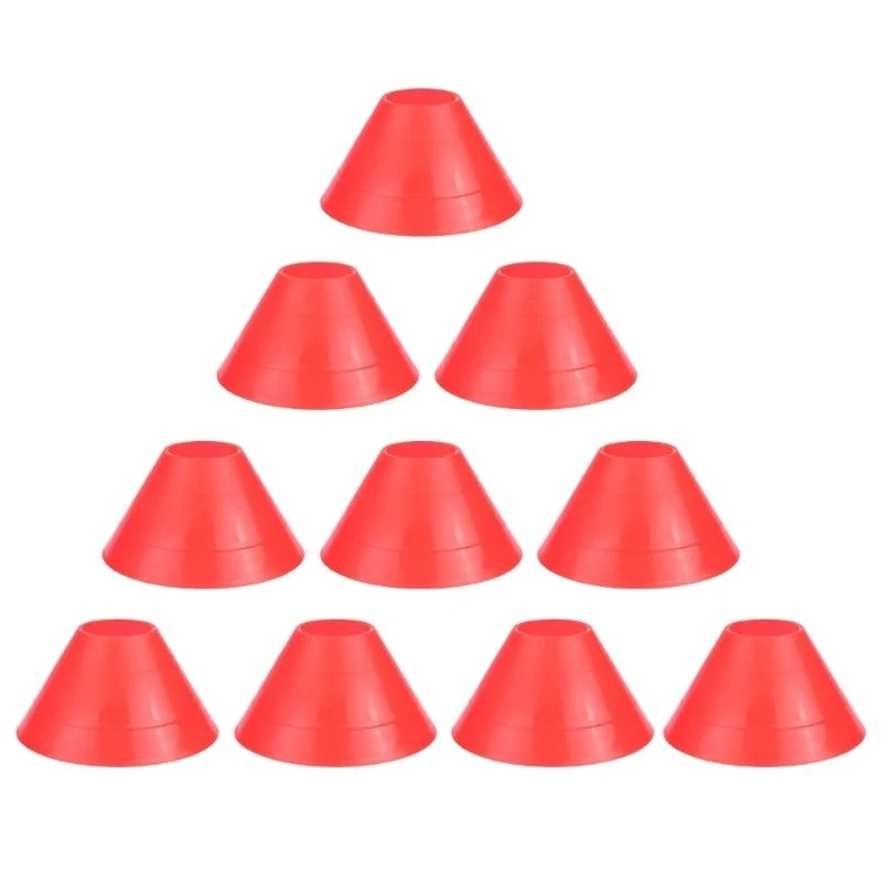 

10 Pcs Soccer Cones Multi-Sport Training Space Cones Mark Disks for Outdoor Game