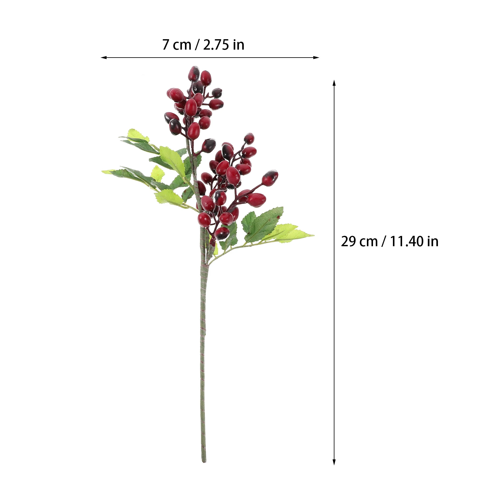 

Artificial Berries Christmas Holly Flower Decoration Fake Berry Stems Faux Branches Flowers