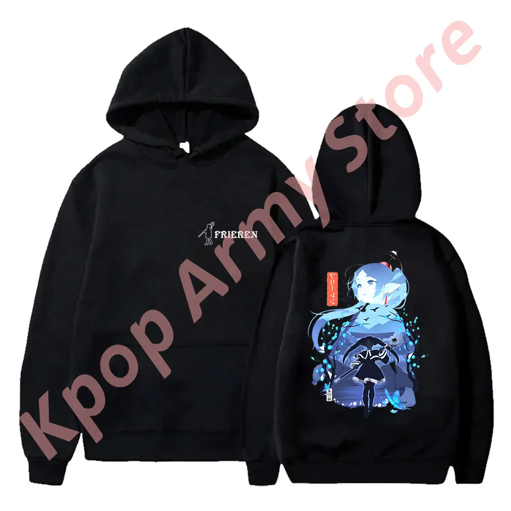 

Frieren Logo Merch Vintage Hoodies Harajuku Style Sweatshirts Women Men Fashion Funny Casual Streetwear