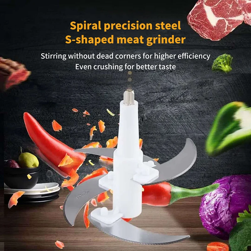 

2L/3L/4L Meat Grinder Replacement Parts, Food Processor Crusher Blade, Vital Kitchen Accessories.