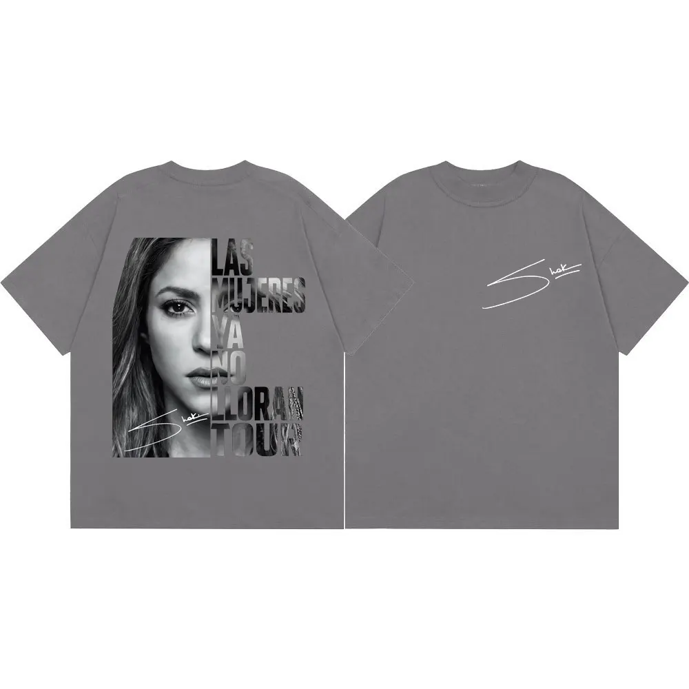 Shakira Las Mujeres Ya No Lloran World Tour 2026 Grafik-T-Shirts für Männer und Frauen, Vintage-Ästhetik-T-Shirts, lässiges Mode-T-Shirt – Detail 4