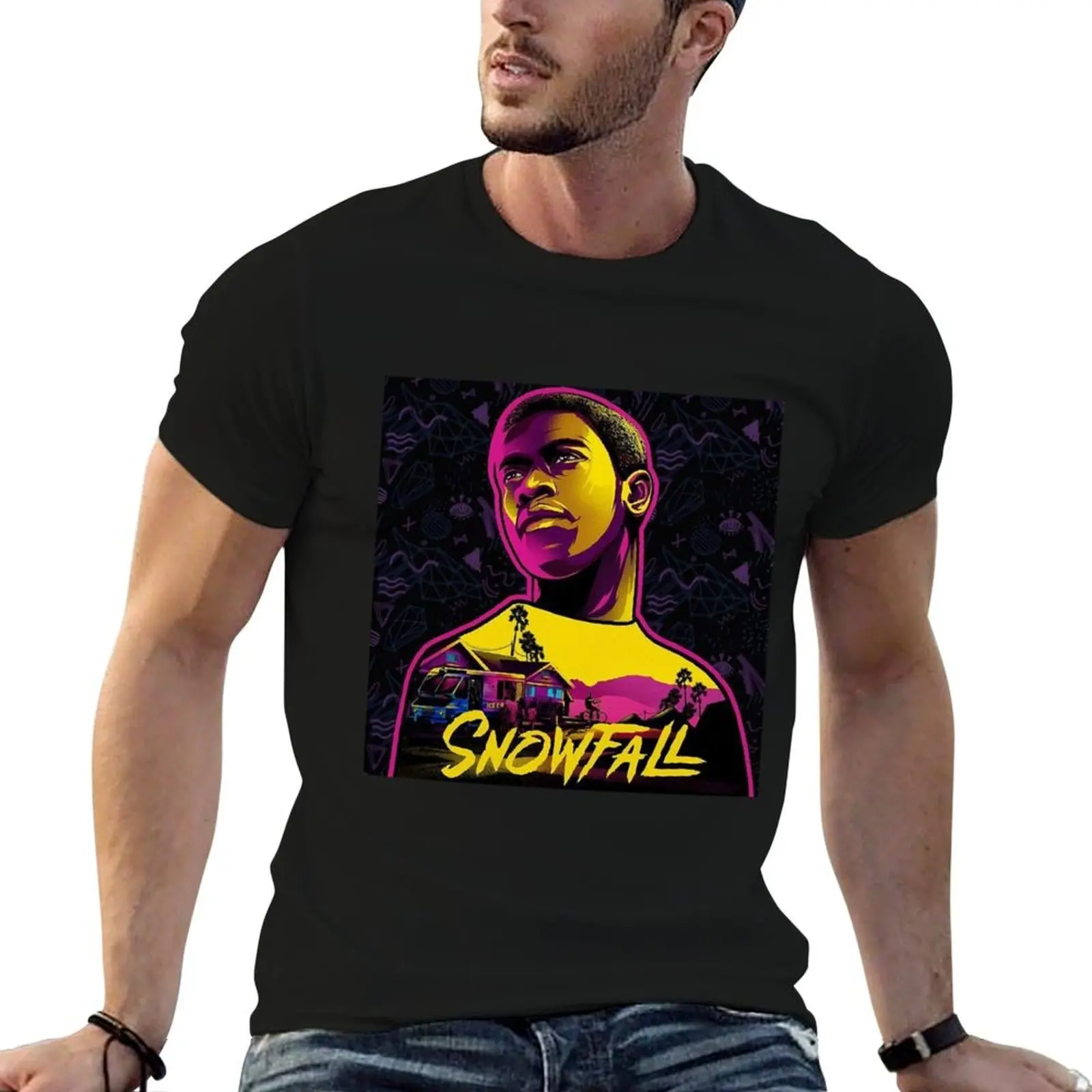 

Franklin printed SnowFall T-Shirt man tshirt man shirts t Saint for