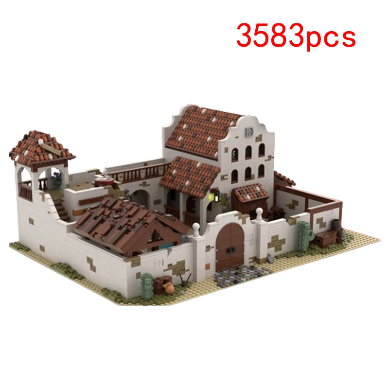 Spot small particle assembled MOC-78800 modern modular building street view 3583pcs model children's puzzle toys DIY creative