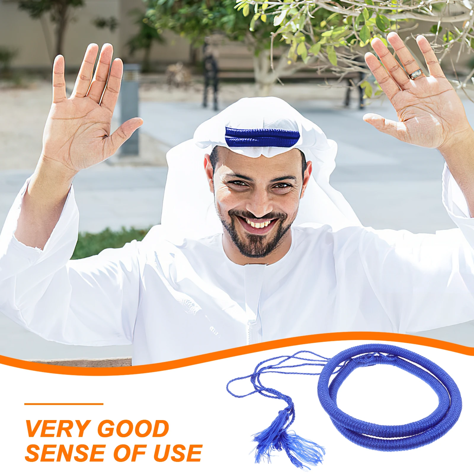 

Men 57 Wrap Rope Middle Head Rope Arab Costume For Men East Headband Arab Head Scarf Headband Accessory Scarf Shawl