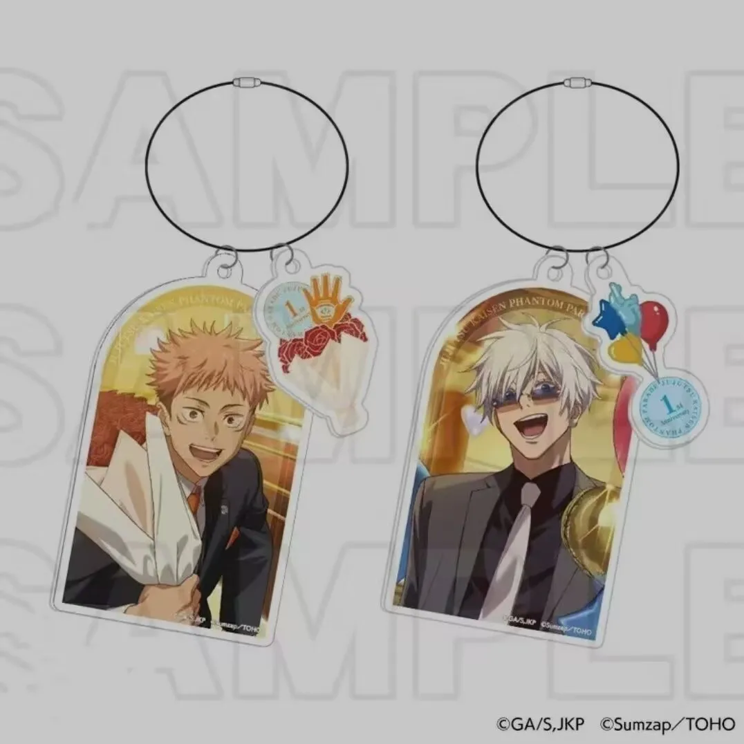 새로운 "Jujutsu Kaisen", "Satoru Gojo", "Yuji Itadori" 아크릴 키체인과 고급스러운 백팩 펜던트