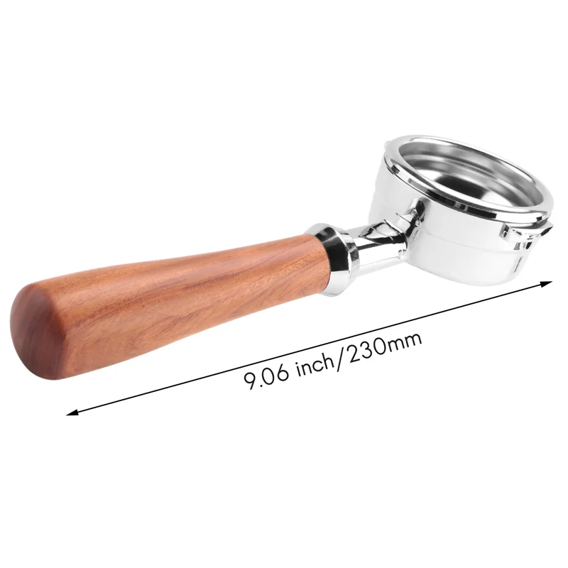 FZFZ 3X القهوة Portafilter ماكينة القهوة الخشب مقبض تصفية مستلزمات القهوة ل Welhome KD-310/KD-510 K888