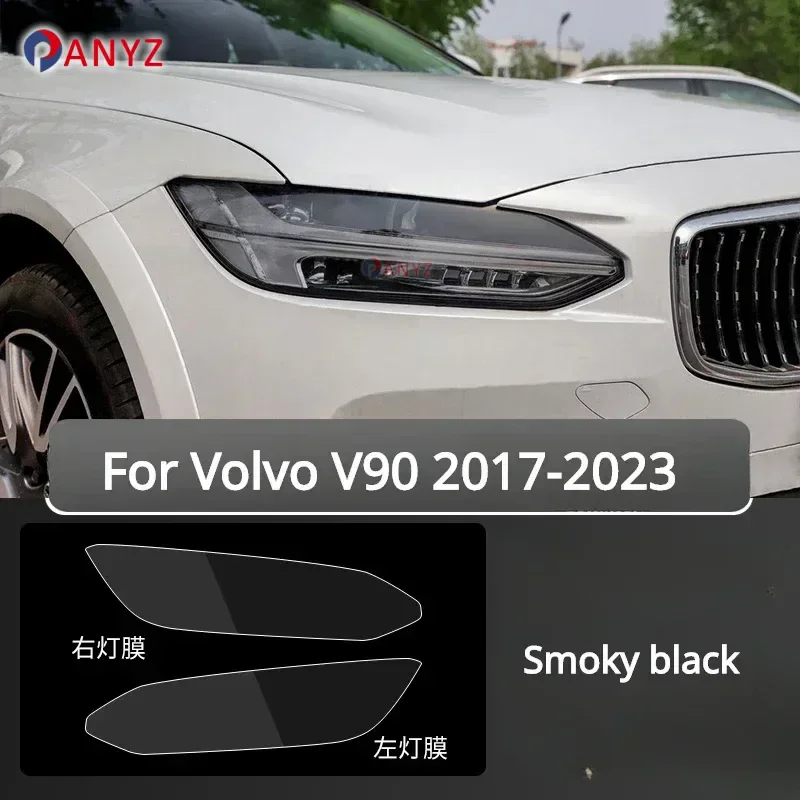 

For Volvo V90 2023 2022 2021 2020 2019 Car Exterior Headlight Anti-scratch TPU PPF Protective Film Repair Film Accessories Refit