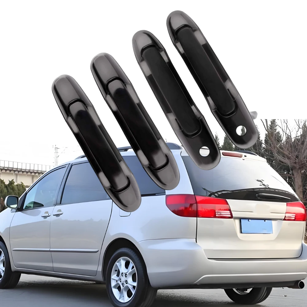 4Pcs Car Exterior Door Handles For Toyota Sienna 1999 2000 2001 2002 2003 Front & Rear Door 69220-08010 69210-08010 69230-08010