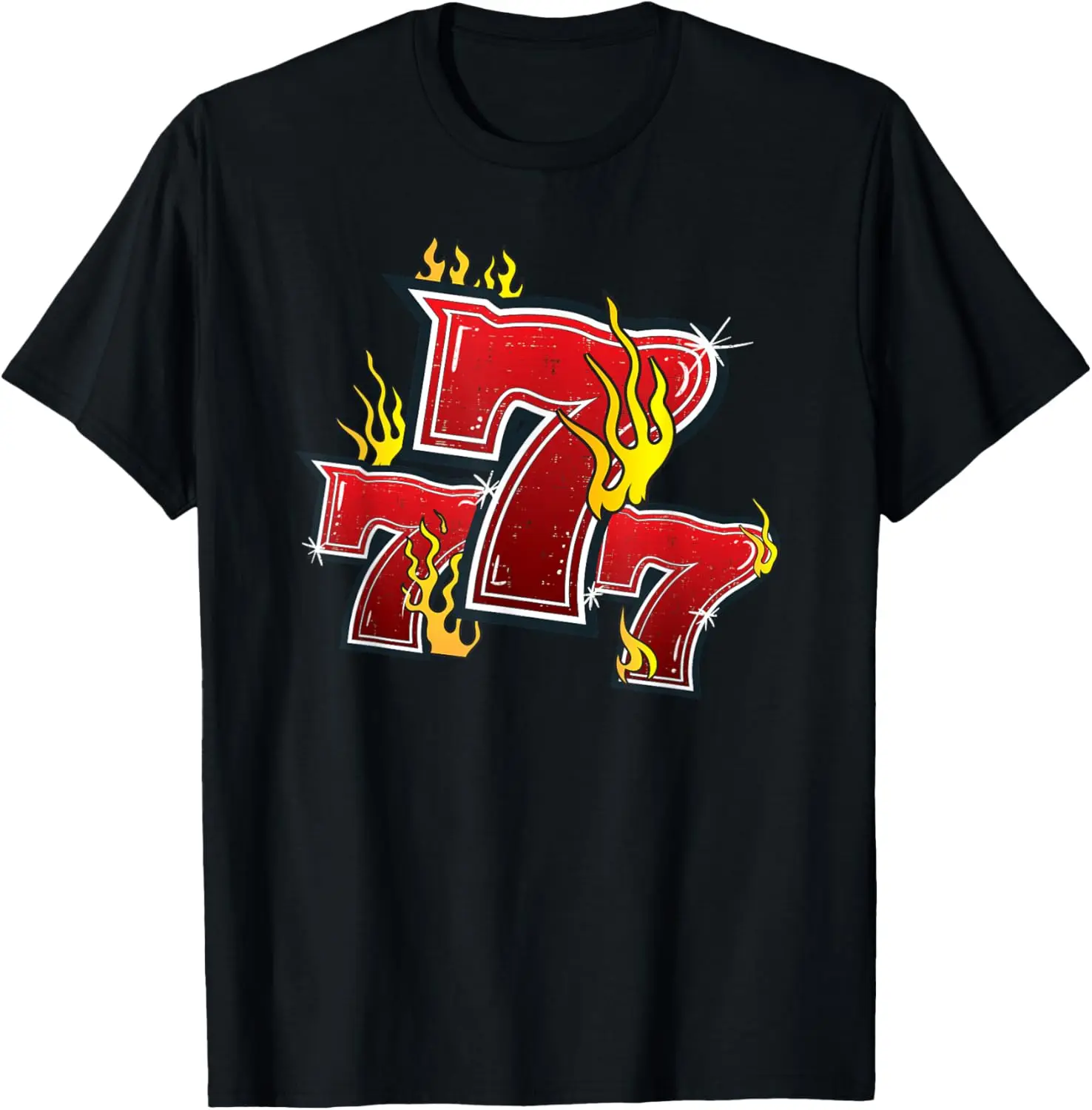 777 Lucky Slot Machine Numbers Jackpot T-Shirt