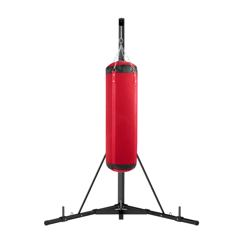 Sand Bag Rack Gym Equipment Adjustable Height Heavy Punching Bag Stand Steel Fitness for Home Gym Boxing Practice