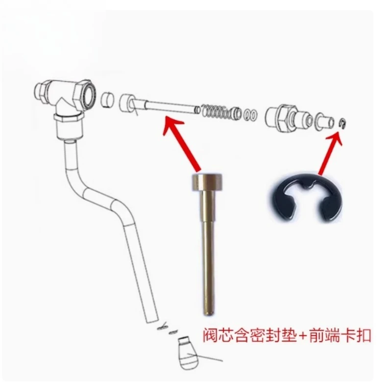 

Применитесь к кофемашину Lelit V3, катушку клапана, защелкивающейся паровой сборки, уплотнительную прокладку корпуса