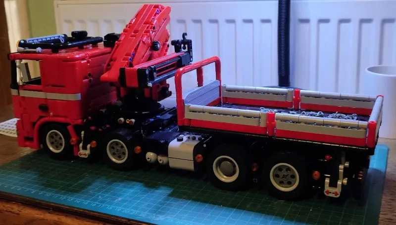 Custom MOC Truck DAF XF with Crane Technic Model - Trendy Educational Toys - Fun Building Game Set Top Choice Holiday gifts view 5