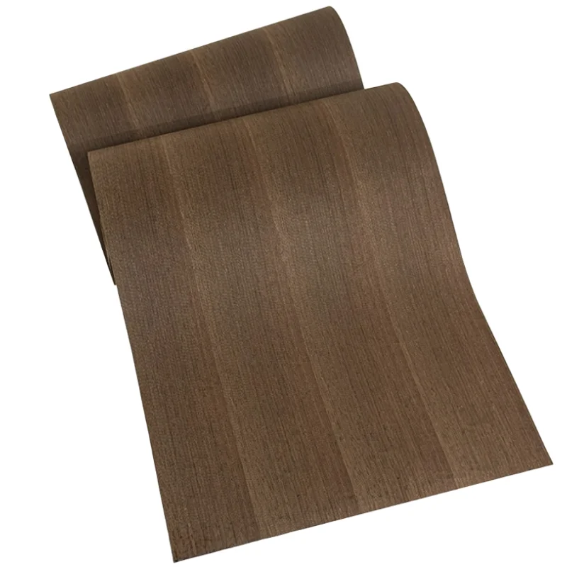 250x58cm-ナチュラルストレートグレイン-セナシアメア材突き板-アイアンウッド-テーブルトップ-キャビネットドア-家具パネル用-裏面クラフト紙