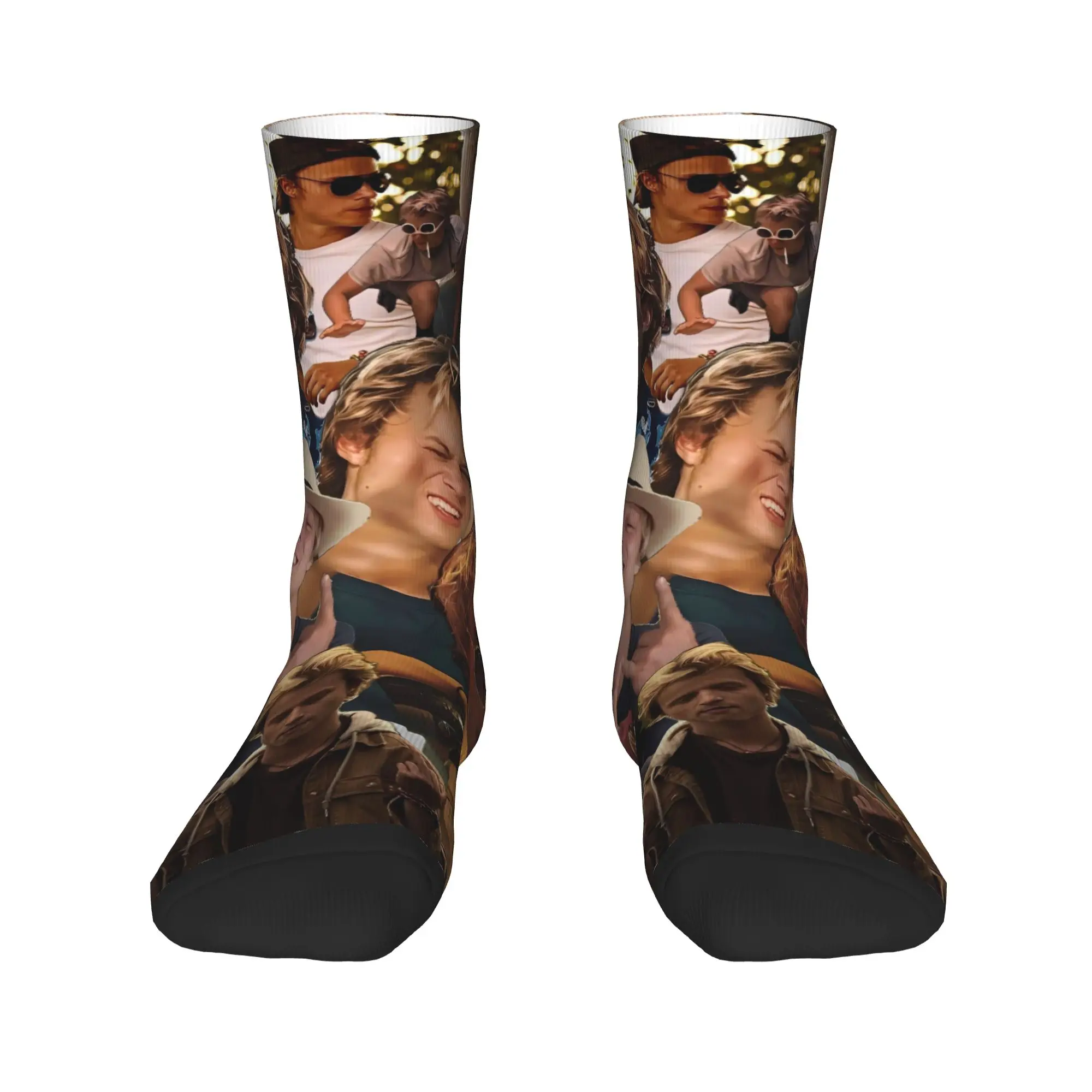 Calzini da ragazzo bello JJ Maybank Calze grafiche Calzini da uomo antiscivolo Calzini da corsa Harajuku autunnali di qualità