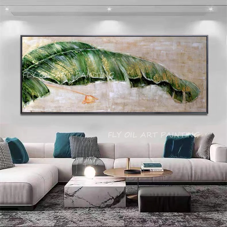 

Landscape tropical new 100% Hand-painted canvas knife Modern Oil Painting on Canvas Wall Art as a gift New design