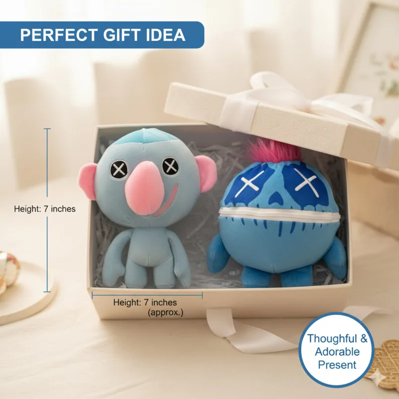 

Game Y2K Purple Hair Girl Stuffed Toy Horror Game Plush Doll Anime Cute Creepy Plushie Figure Kids Halloween Present Gift New