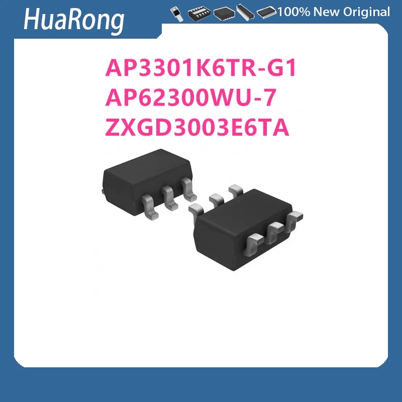 50Pcs/Lot AP3301K6TR-G1 AP3301K6TR AP62300WU-7 AP62300 ZXGD3003E6TA ZXGD3003E6 3003 SOT-23-6