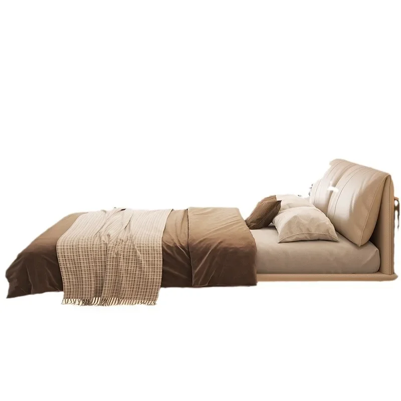 

Light luxury, suspended bed, modern, simple, master bedroom, double, minimalist Internet celebrity elephant ears