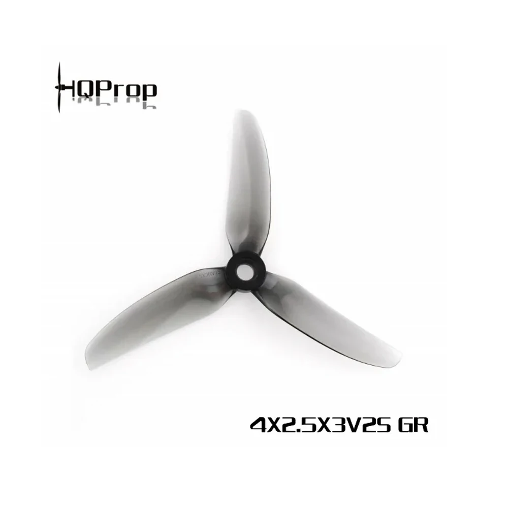2 Pairs / 4 Pcs (2CW+2CCW) HQPROP 4X2.5X3V2S 4025 3-Blade Propeller