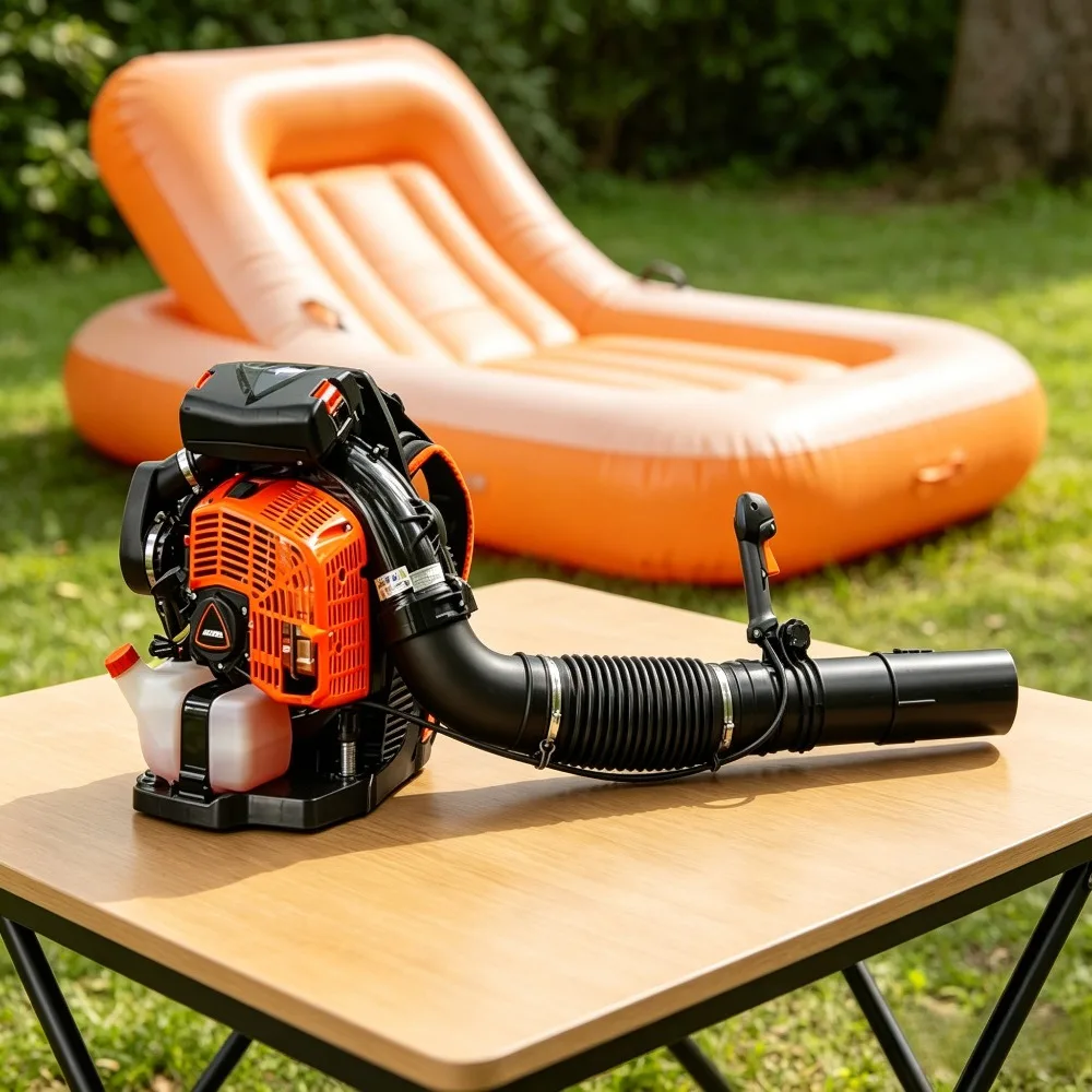 -For Inflatable Seatings Gas 2-Stroke Backpack Blower 220 MPH 1110 CFM 79.9cc X Series Tube Mounted Throttle Patio^