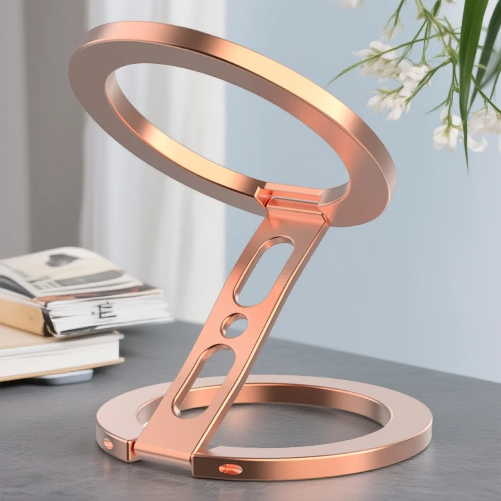 Faltbarer Doppelseitiger Magnetischer Handyhalter für Magsafe Fitnessstudio Laufband Universeller Klappbarer Autohalter Magnetischer Smartphone-Ständer