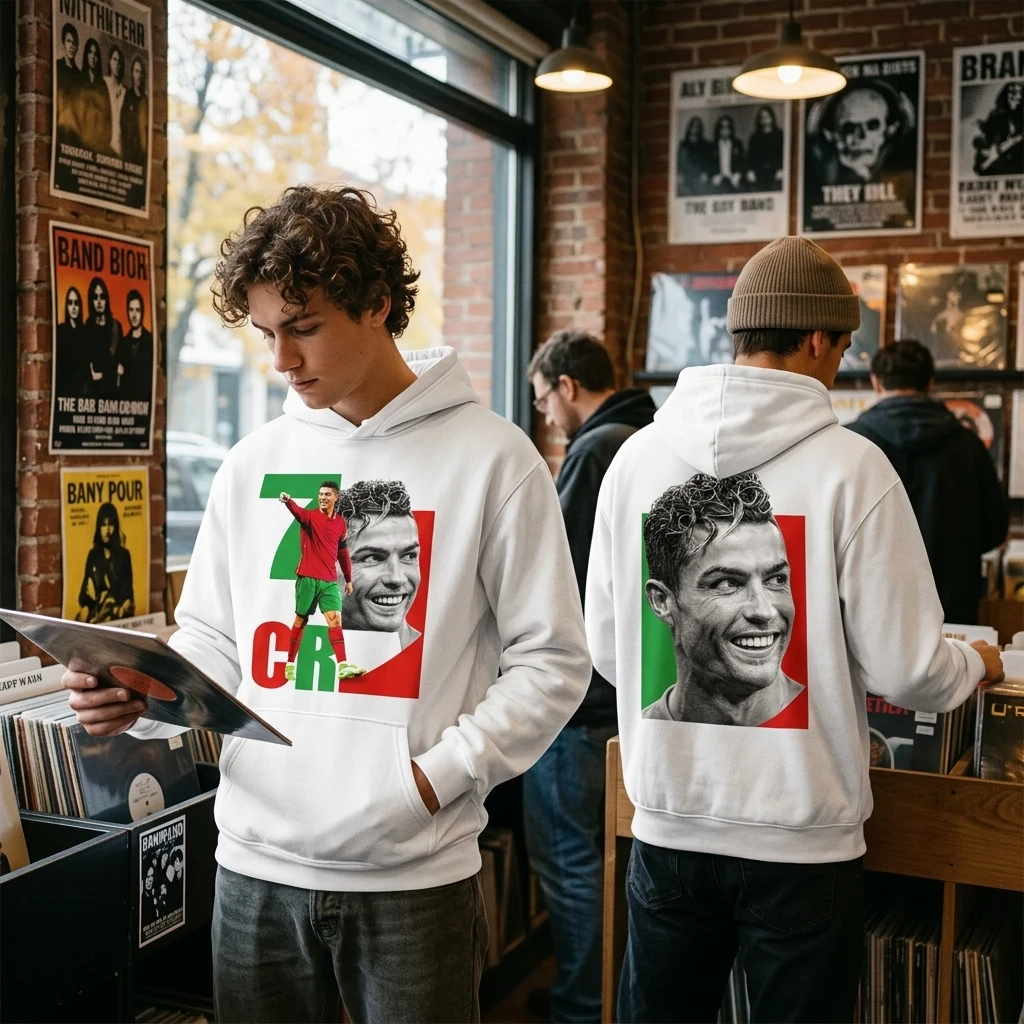 Trendy Football Legend Hoodie Long Sleeve Casual Streetwear Sweatshirt Parent-Child Pullover Fashion Tracksuit Hooded Clothing