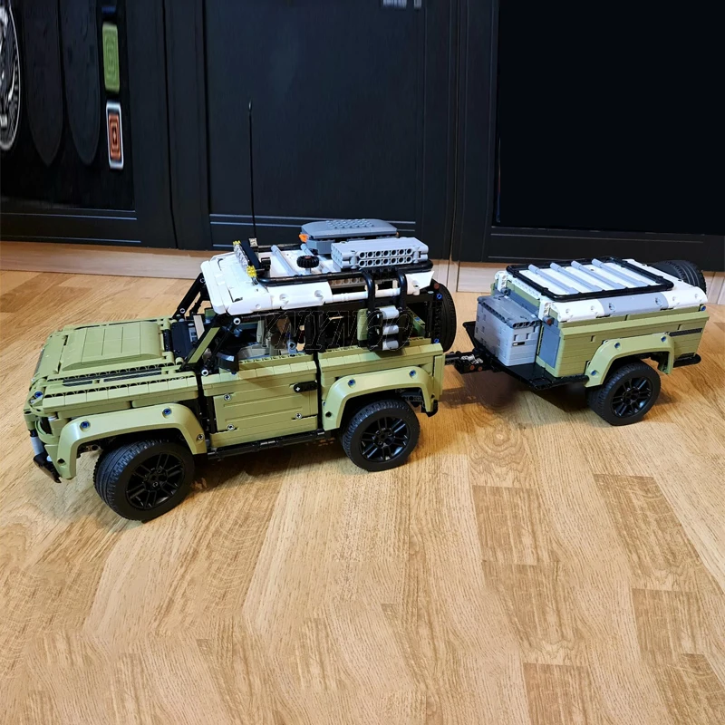 NEW MOC Off-road Truck Defender Trailer 42110 Model Modified Building Blocks DIY Vehicle Assemble Bricks Toys Birthday Gifts