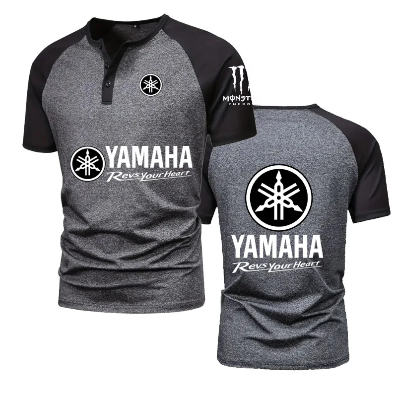 Yamaha  Logo Heavy Motorcycle Enthusiasts Yamaha Cycling T-shirt Club Team Customized Short Sleeve Trend Short-sleeved casual st