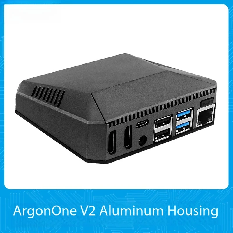 Argon One V2 Aluminum Alloy Case with Cooling Fan and Cooling Column for Raspberry Pi 4B Temperature Controlled Heat Dissipation