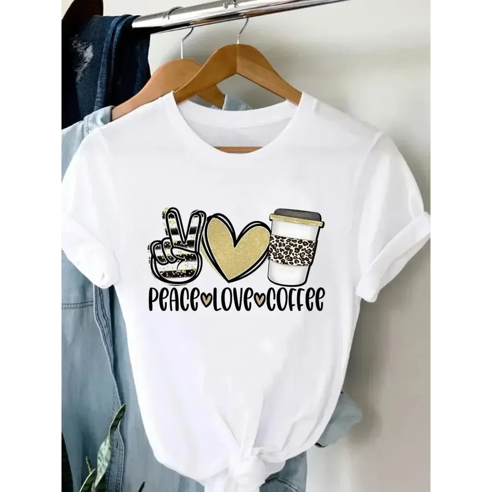 Tee Women T-shirt Summer Short Sleeve Print Clothes Graphic Feather Painting Bird Clothing Fashion Female Top Y2K Streetwear