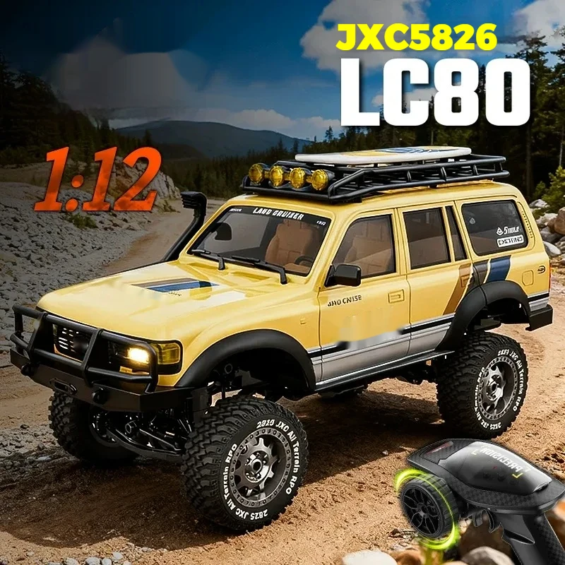

Радиоуправляемый внедорожный краулер JXC 1/12 LC80 с полной масштабной моделью, световой системой и возможностью управления, для любителей хобби
