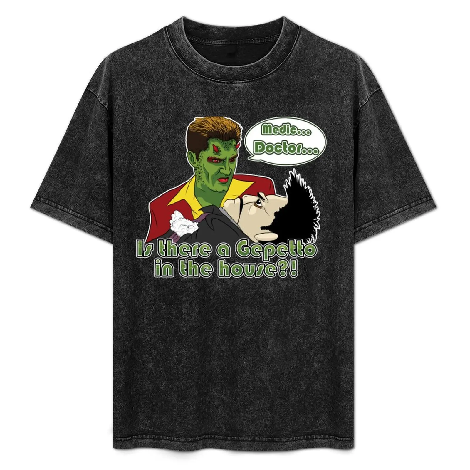 Ángel - ¡¿Hay un Gepetto en la casa?! (Buffy) Camiseta con estampado para uso diario