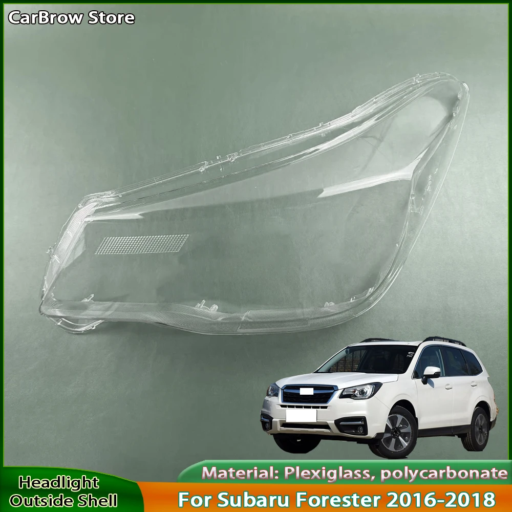 For Subaru Forester 2016 2017 2018 Headlights Shade Transparent Mask Cover Lens Lampshdade Headlamp Shell Plexiglass