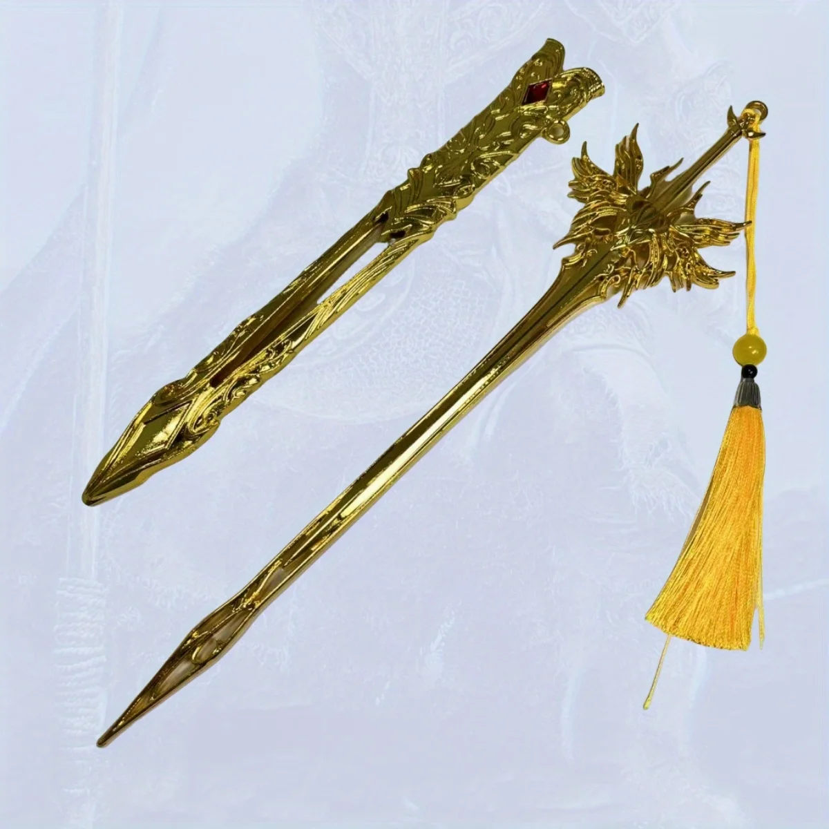 11.8 بوصة الروح الأرض تشيان Renxue المعادن كاتانا السيف الأصلي صابر النينجا سكين اليابانية كاتانا صابر تأثيري اكسسوارات الدعامة لعبة #1