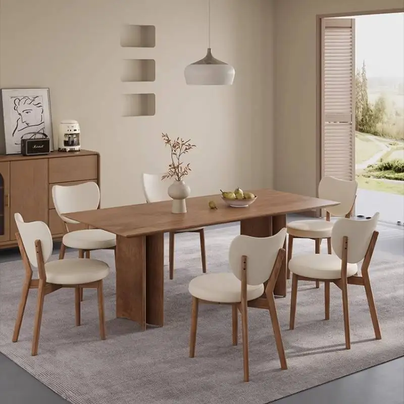 

Velvet White Dining Chair Upholstered Salon Rustic Design Dining Chair Lounge Relaxing Sturdy Silla Comedor Furniture Home