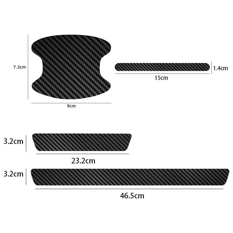 Automotive Threshold Bar with Door Handle Bowl Scratch Protective Sticker For LEXUS RX300 RX330 RX350 IS250 LX570 is200 is300