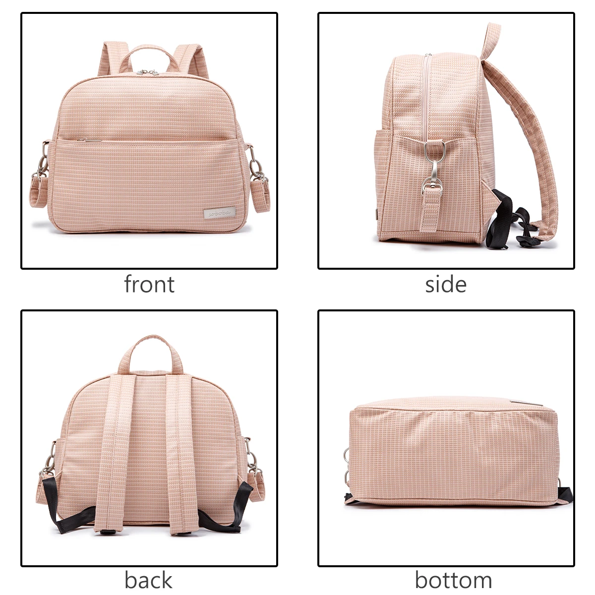 حقائب ظهر أنيقة لحفاضات الأم من سوبوبا، سعة كبيرة، حقيبة حفاضات من القماش البيئي المقاوم للماء لحقيبة الحفاضات العصرية للأم