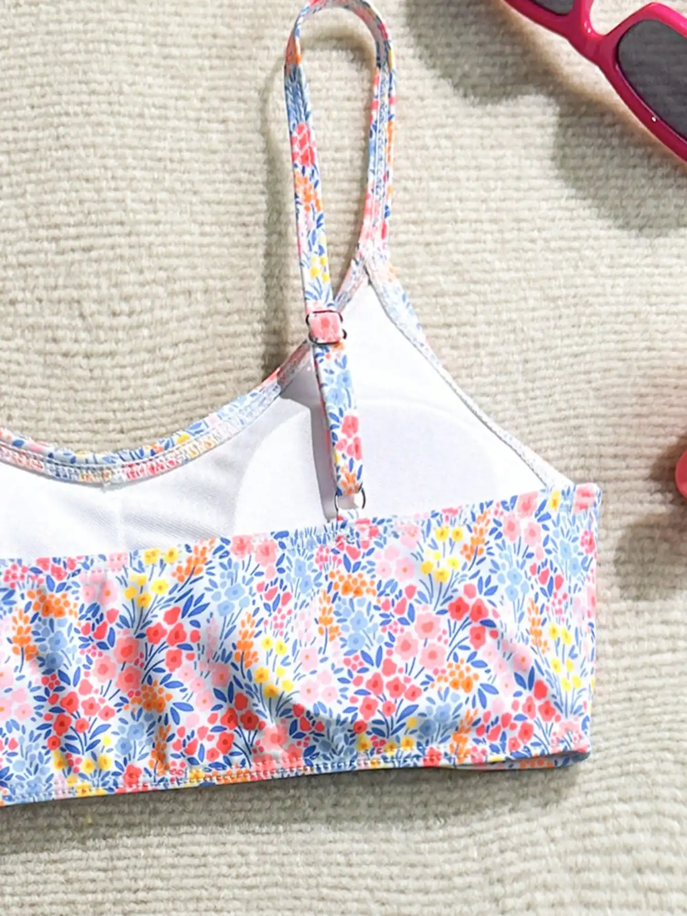 

Women's 2 Piece Ditsy Floral Bikini Set Halter Top High Waist Bottoms Beach Vacation Swimwear