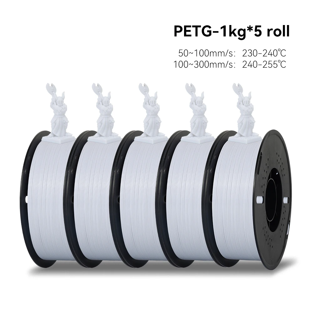 KEEPANG 5 kg PETG 3D-Drucker-Filament, 1,75 mm, hohe Zähigkeit, ordentlich gewickelt, 3D-Druckmaterial, DIY-Bastelwerkzeuge für 3D-Drucker