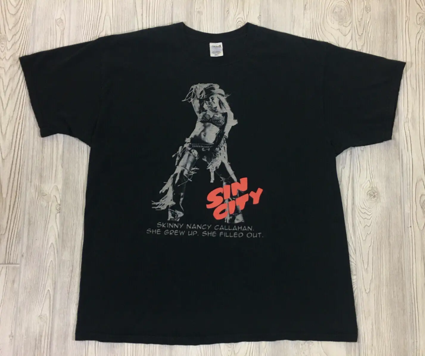 Best Selling Sin City Movie Promo Nancy Callahan Heavy Cotton Men's T Shirt Size Usa