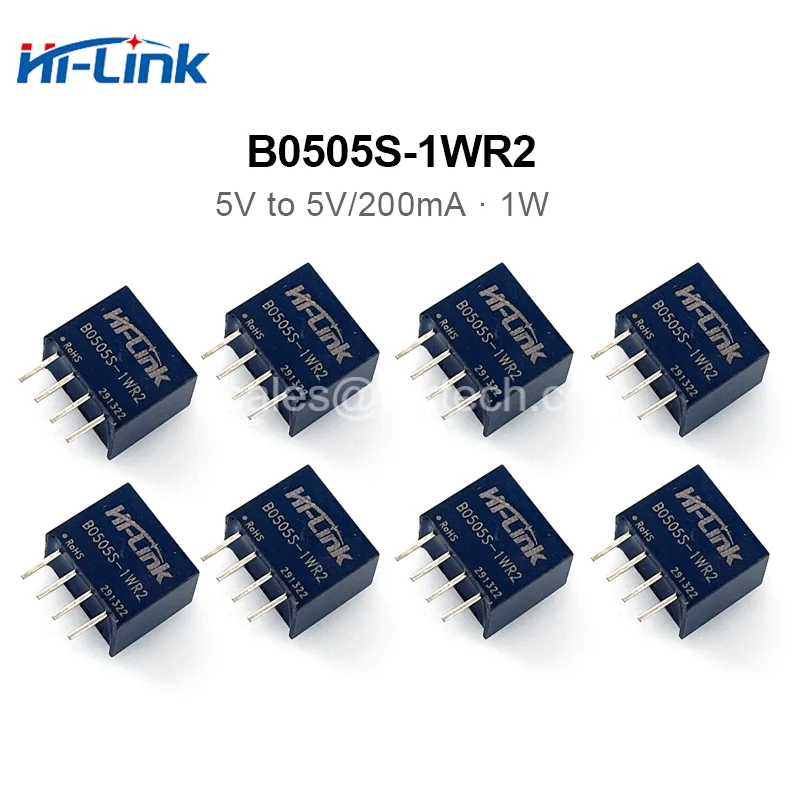 Free Shipping Intelligent Household Hilink DC/DC B0505S-1WR2 10pcs/lot 5V 1W Isolation Mini Adjustable Power Module Converter