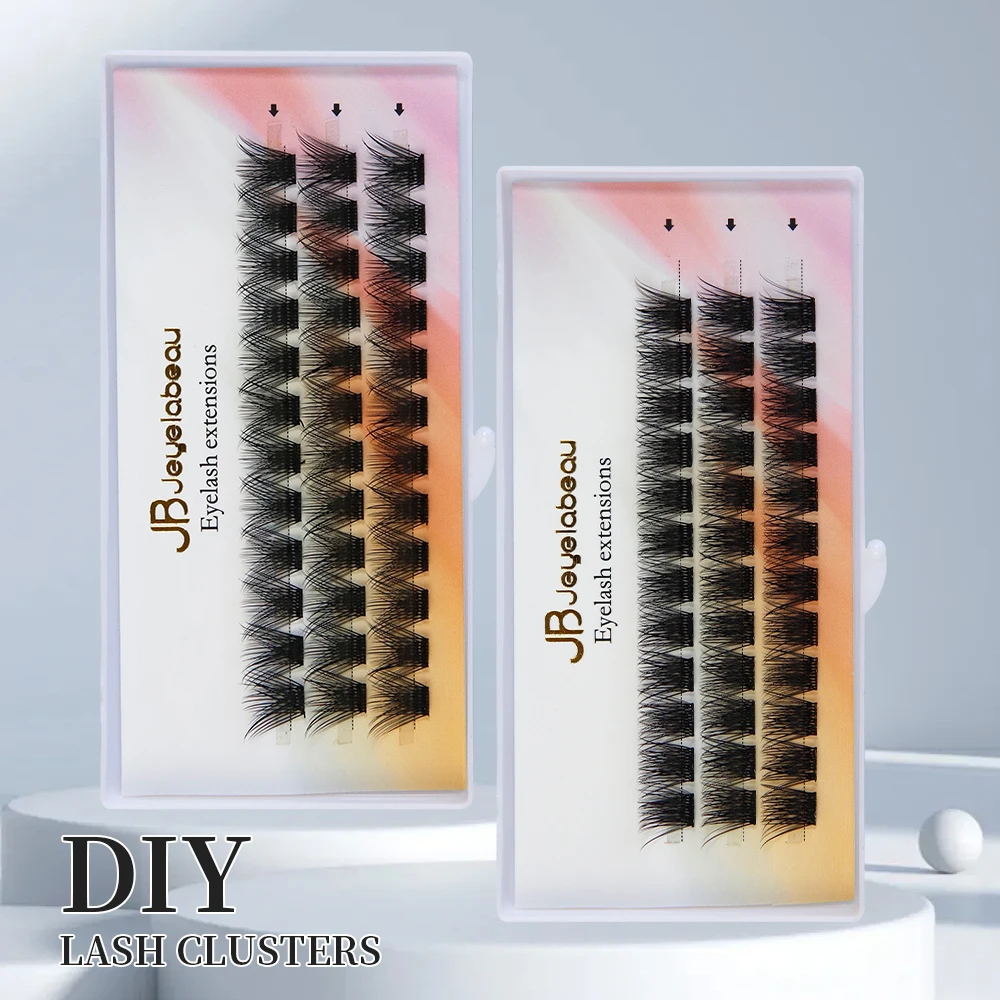 DIY Clusters Eyelash Extensions Dovetail Segmented Lashes Natural Clusters Eyelashes Individual Lashes Makeup