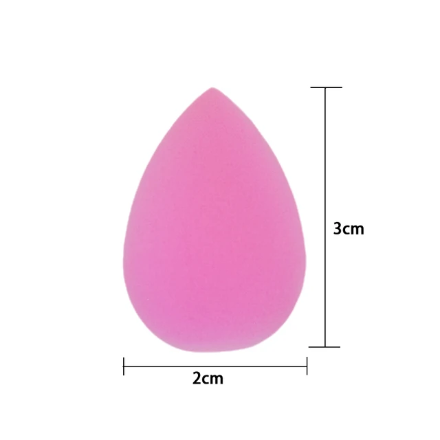 50pcs Mini Beauty Sponge Egg Water Drop Small Makeup Egg powder puff Dry Wet Combined Cosmetic Tools With Storage Box 2