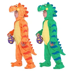 Kids Green T-rex Halloween Costume Boys Realistic Dinosaur Dress Up Party 2023