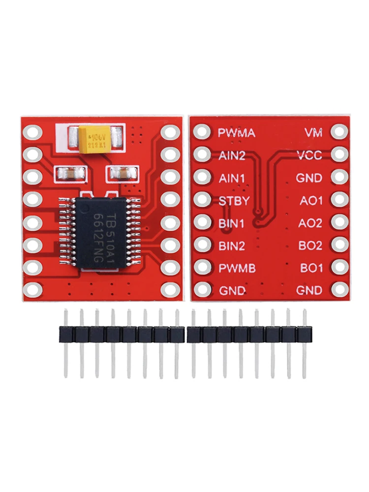 Sterownik silnika TB6612/DRV8833 Dual Motor Driver 1A TB6612FNG dla mikrokontrolera Arduino, lepszy niż L298N — zdjęcie produktu 7