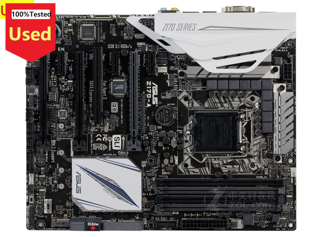 

Asus Z170-A Desktop Motherboard Z170 Socket LGA 1151 i7 i5 i3 DDR4 64G SATA3 USB3.0 ATX Used