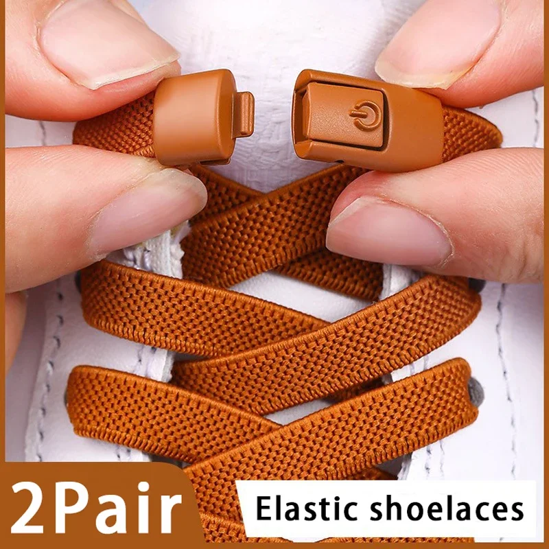 1 paar/2 Paar Elastische Schnürsenkel Turnschuhe Tennis Keine Krawatte Schnürsenkel Schloss Schnürsenkel Ohne Krawatten Kinder Erwachsene schnürsenkel Schuhe Zubehör