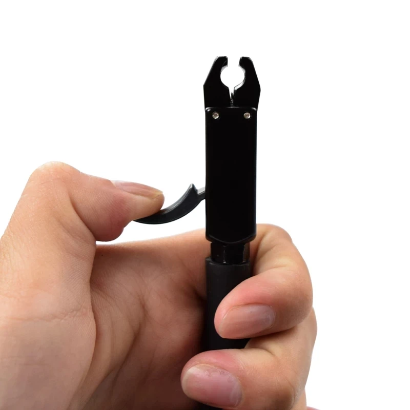 Schwarz Farbe Bogenschießen Sattel Mitteilung Hilfe Verbindung Bogen Strap Schießen Pro Pfeil Trigger Armband Bogenschießen Schießen Bogen – Detail 6